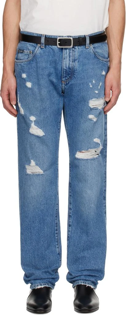 Dolce 
Gabbana Blue Classic Jeans 1