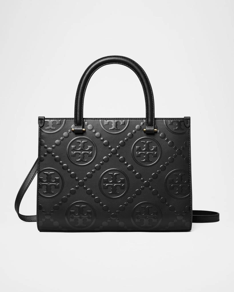 Tory Burch T Monogram Embossed Square Tote Bag 1