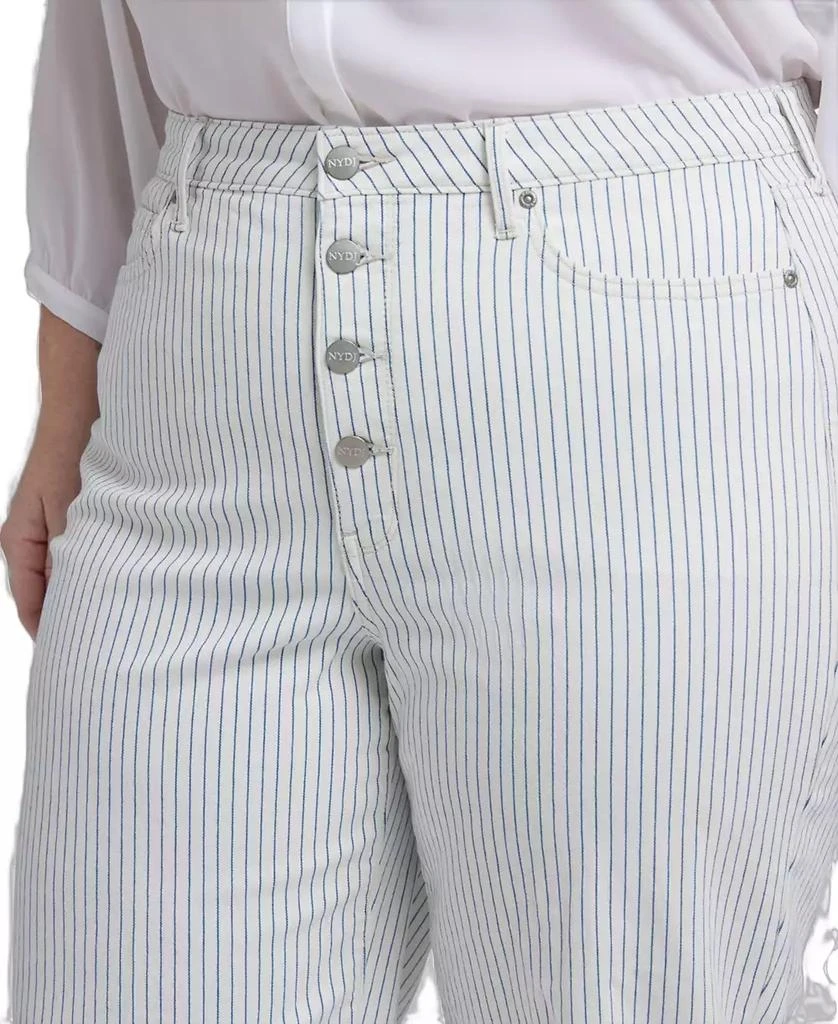 NYDJ Plus Size Wide Leg Ankle Jeans 4