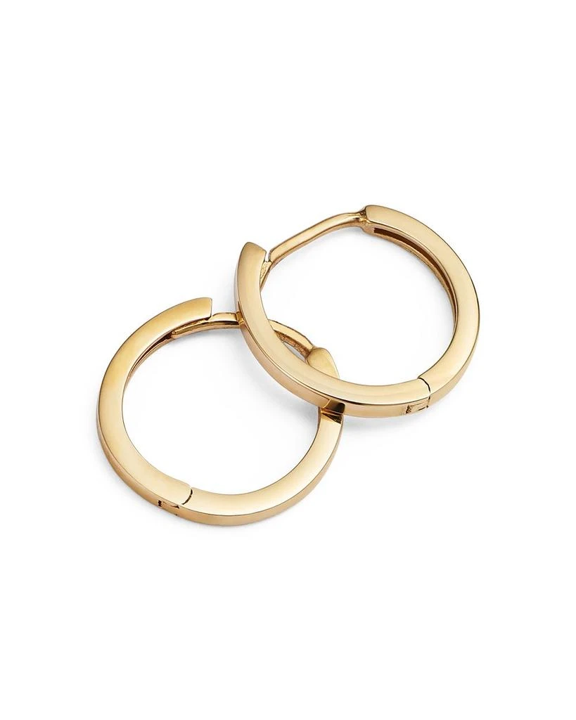 Moon & Meadow 14K Yellow Gold Small Polished Huggie Hoop Earrings 3