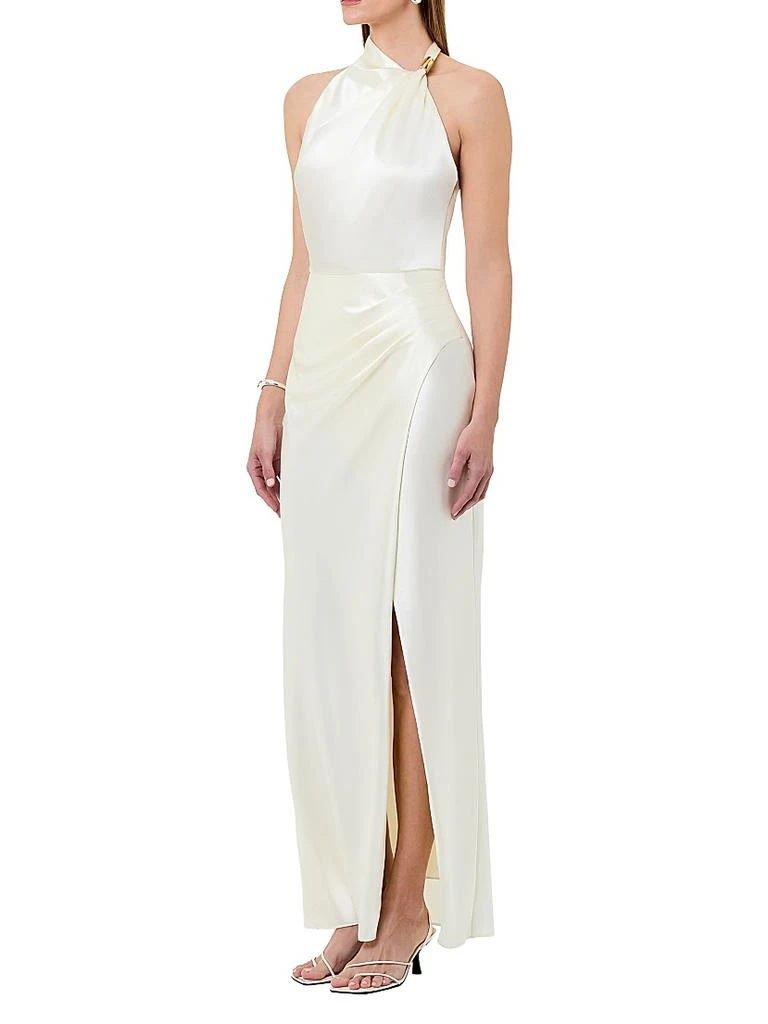 Nicholas the Label Galilea Satin Maxi Dress - PEARL - 4