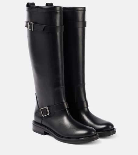 Yves Saint Laurent River leather biker boots 1