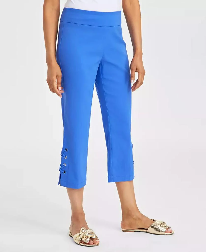 JM Collection Petite Side-Lace-Up Capri Pants, Created for Macy's 2