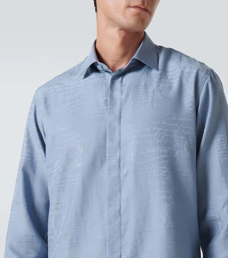Berluti Scritto Andy silk and cotton shirt 5