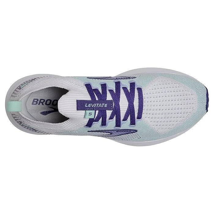 Brooks Brooks Levitate Stealthfit 5 120359-1B-127 Women White Navy Running Shoe EEE1511 5