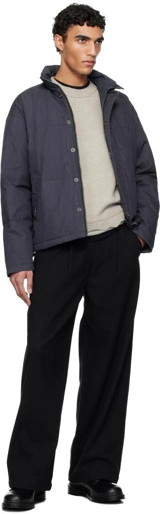 Izzue Gray Indigo-Dyed Down Jacket 4