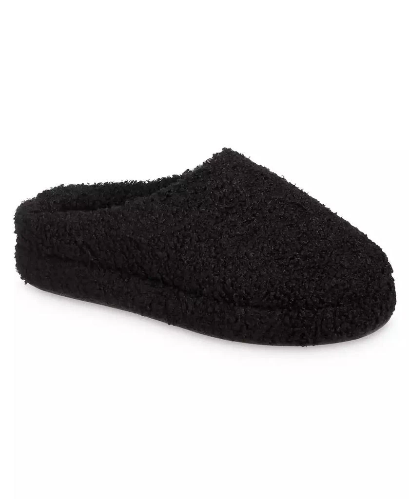 Isotoner Signature Women's Memory Foam Berber Fiona Comfort Hoodback Slippers 1