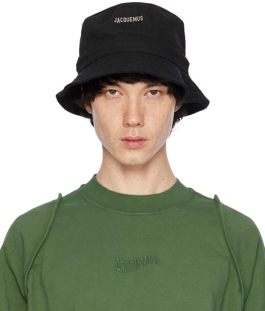 Jacquemus Black Les Classiques 'Le bob Gadjo' Bucket Hat 1