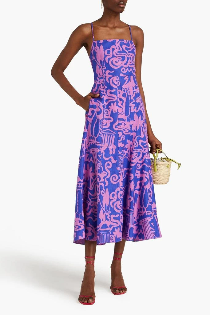 Mara Hoffman Verona printed hemp midi dress 2