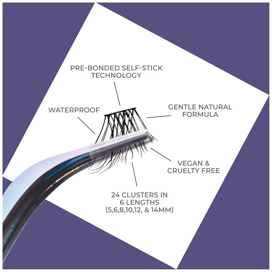 Kiss imPRESS Falsies Long Lasting Self Adhesive Lash Clusters, Demi Wispy 7