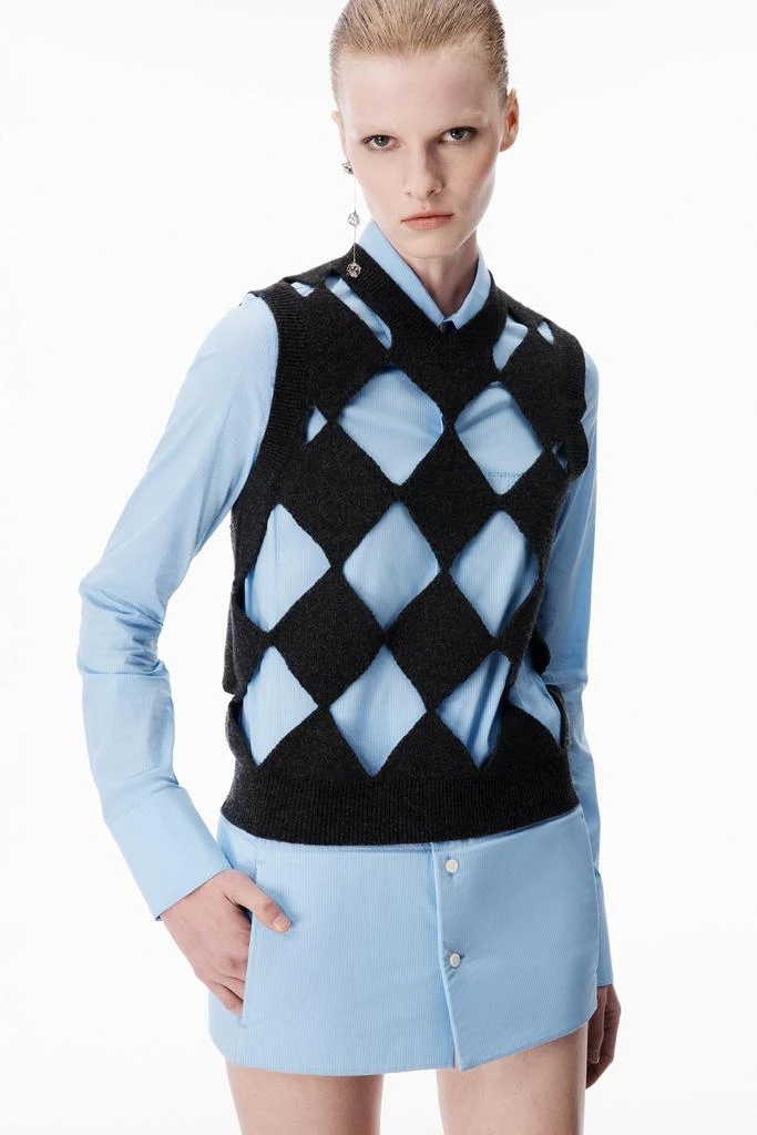 Alexander Wang Slashed V-Neck Vest 6