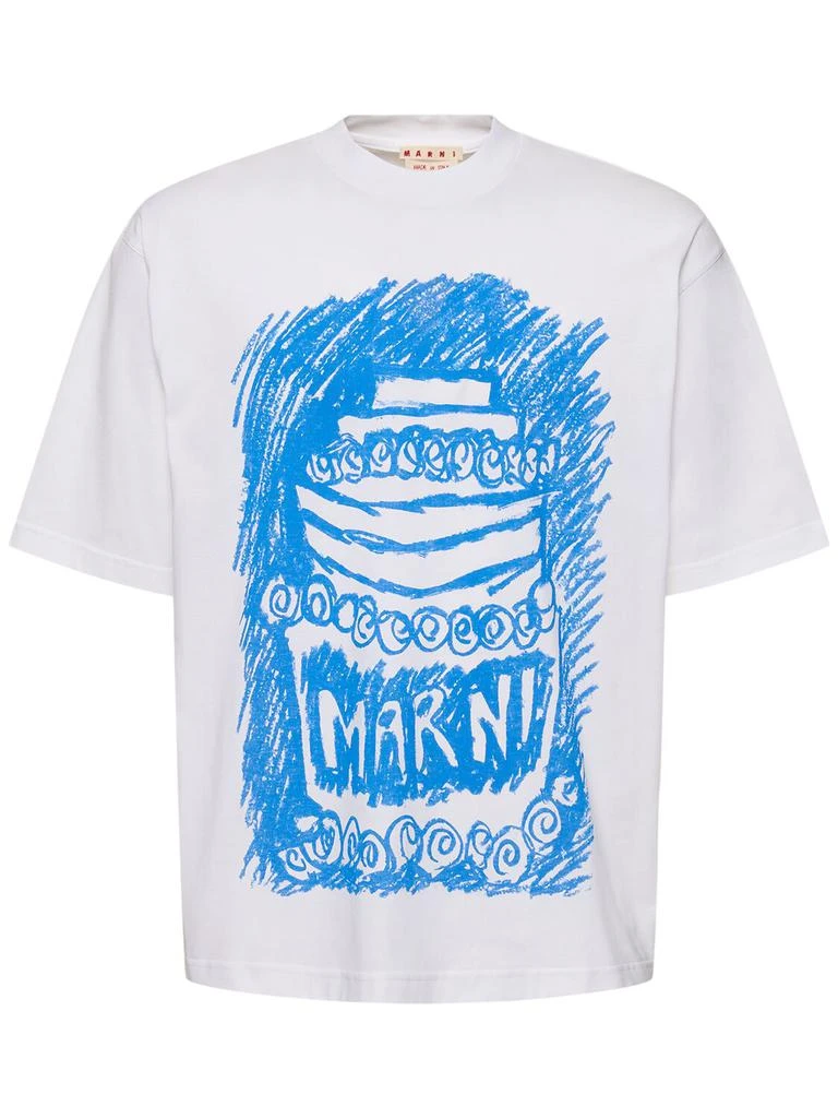 Marni Blue Cake Jersey T-shirt 1