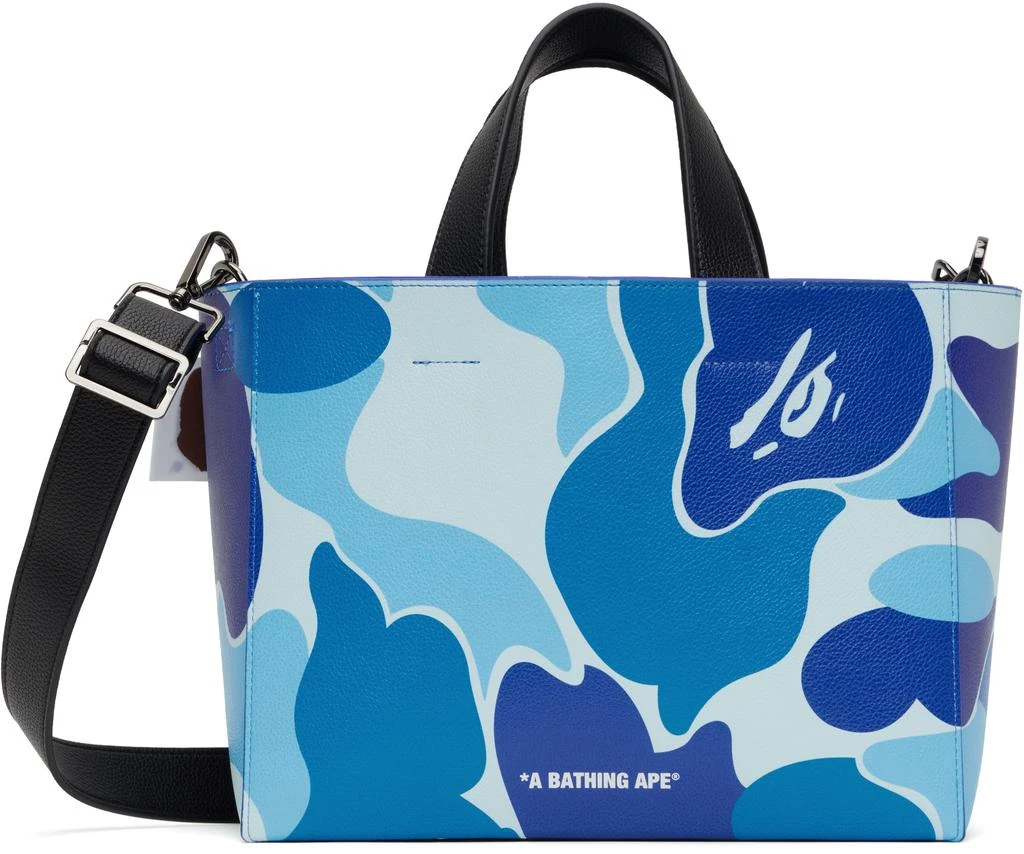 Bape Blue ABC Camo PU Leather Bag 1
