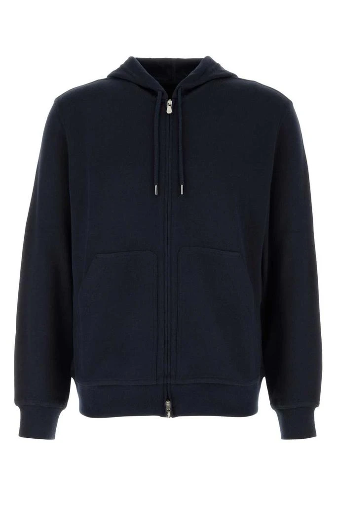 Brunello Cucinelli Brunello Cucinelli French Terry Zipped Hooded Sweatshirt from Cettire