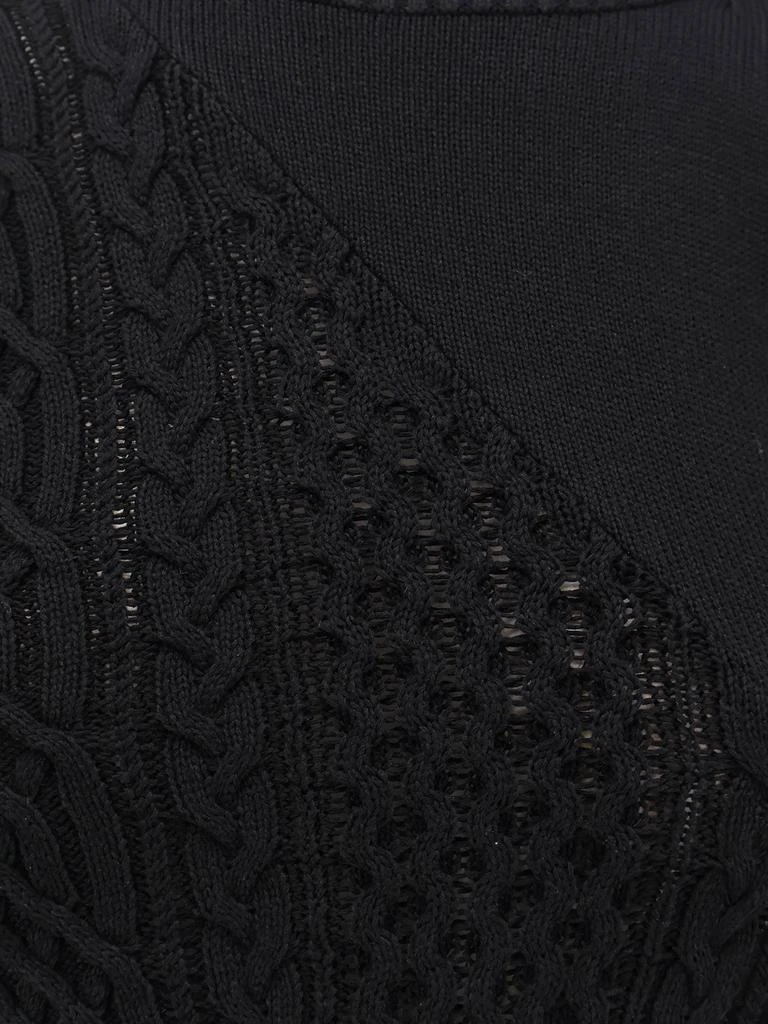 Sacai Cotton blend asymmetrical sweater 3