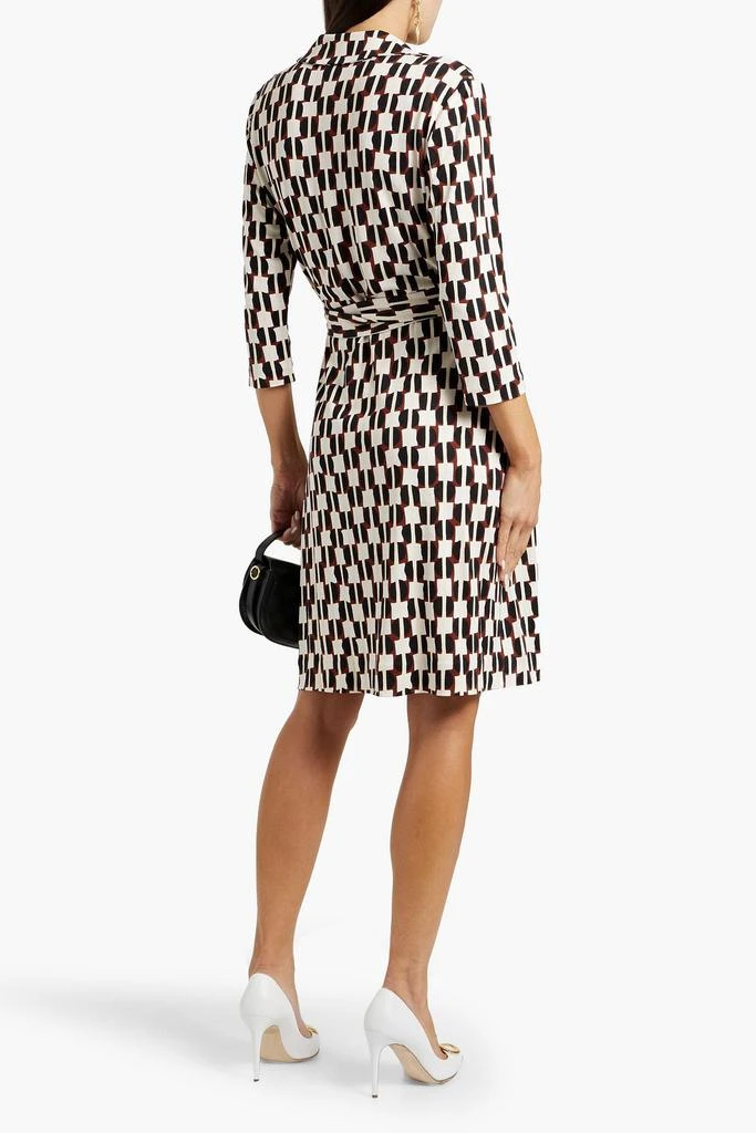 Diane von Furstenberg Jeanne printed silk-jersey mini wrap dress 3