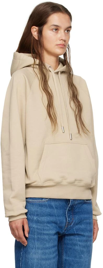 AMI Beige Ami De Coeur Hoodie 2