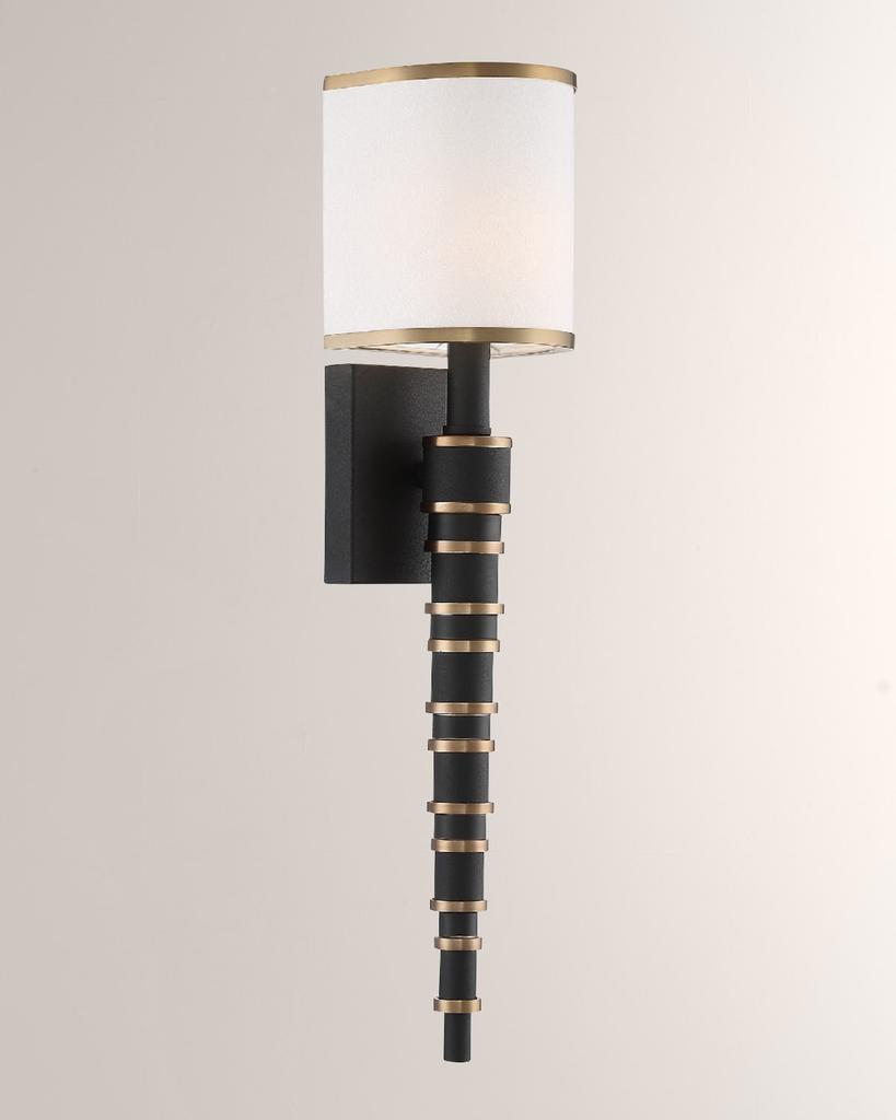 Crystorama Sloane 1-Light Forged Wall Sconce