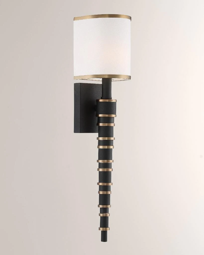Crystorama Sloane 1-Light Forged Wall Sconce 1