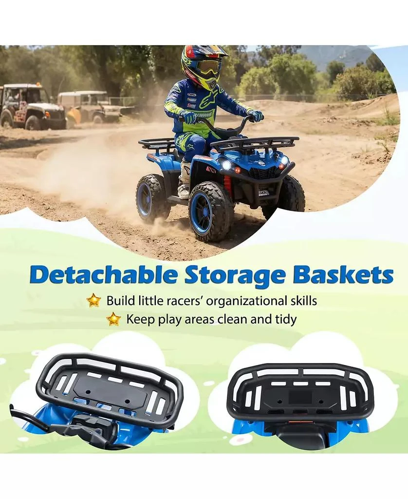 Mecale 24V Electric Ride On Quad with LED Headlights 6