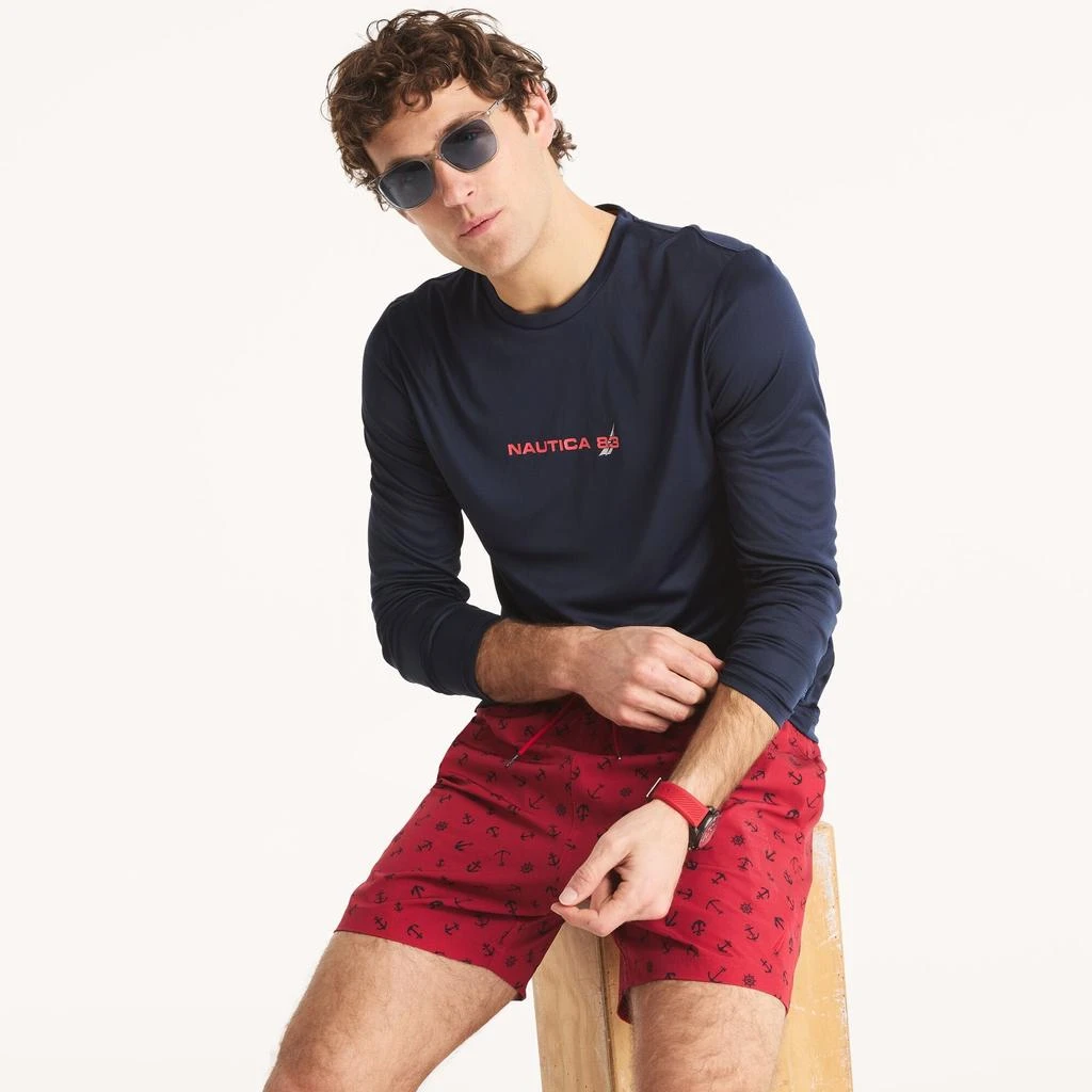 Nautica Mens Navtech Rash Guard Swim Shirt 2