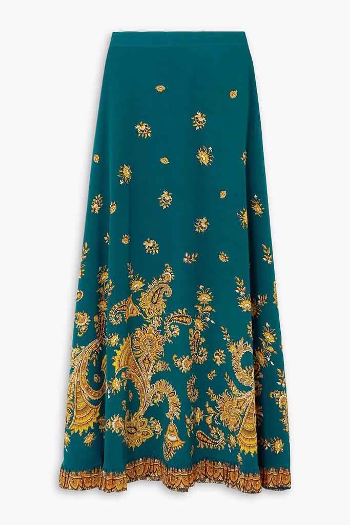 Etro Skirt With White/Blue Paisley Print – On Sale Now with