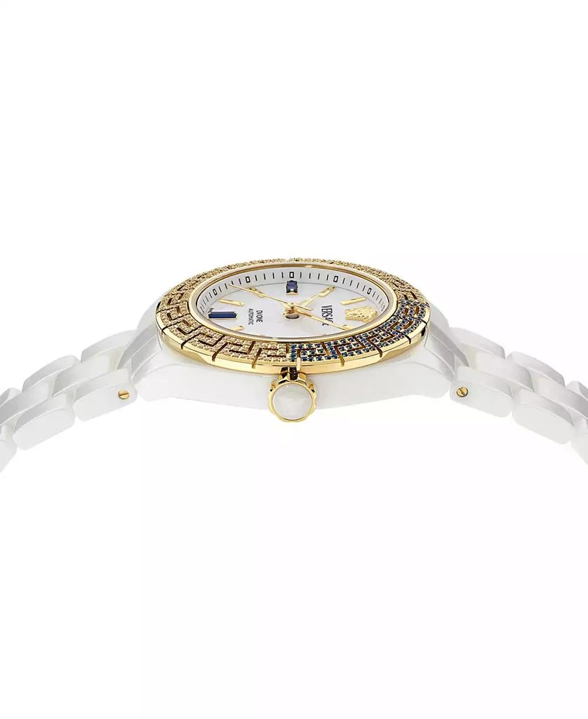 Versace Women's Swiss Automatic DV One Diamond (1/2 ct. t.w.) White Ceramic Bracelet Watch 40mm 2
