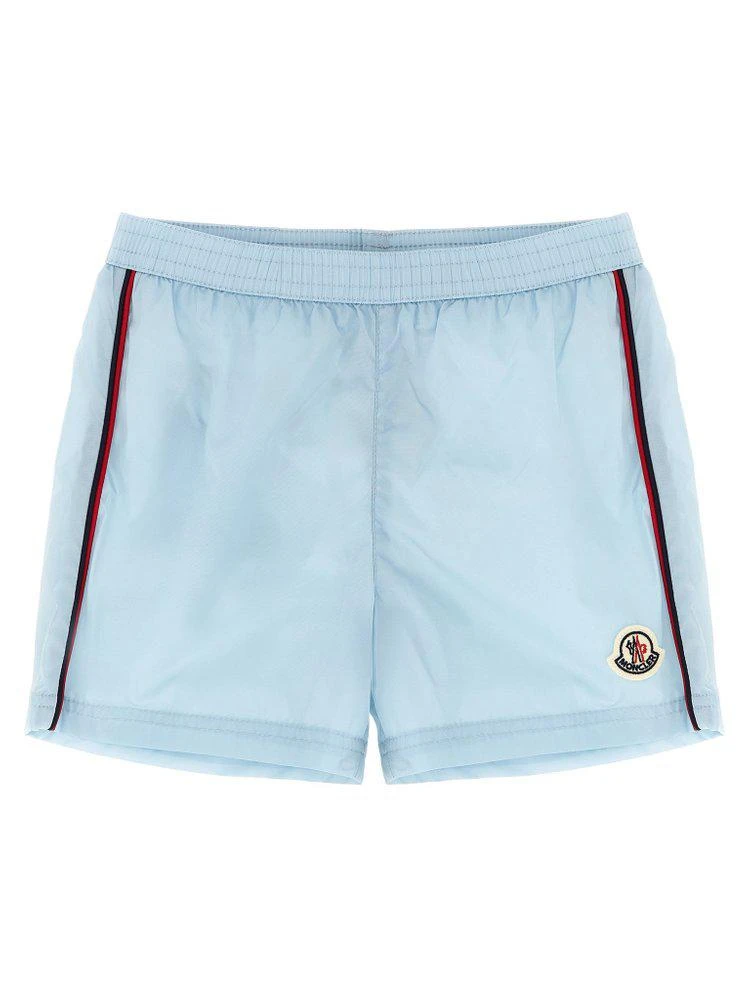 Moncler Moncler Enfant Logo Trim Swim Shorts