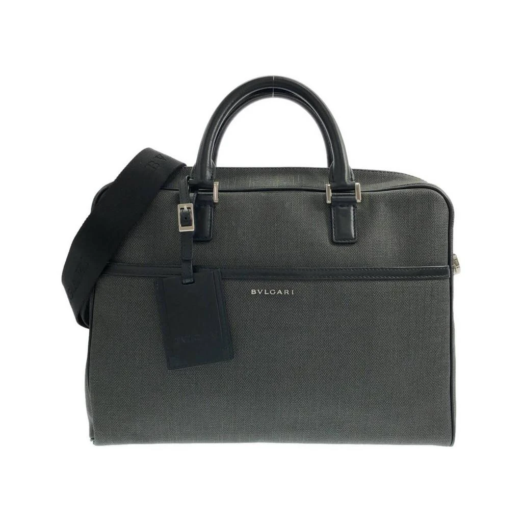BVLGARI Coated Canvas Leather Handbag (Pre-Owned)