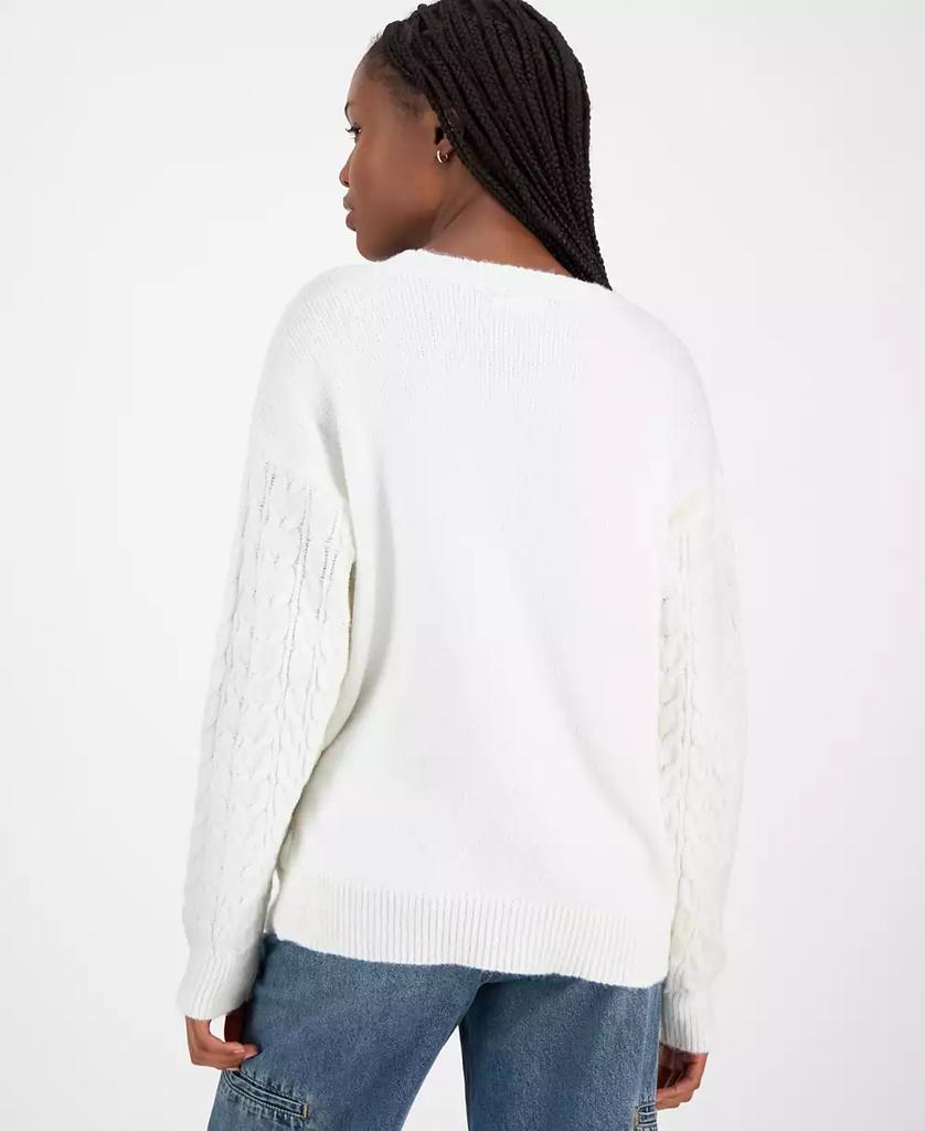 Ultra Flirt Juniors' Rory Chunky Cable-Knit Sweater