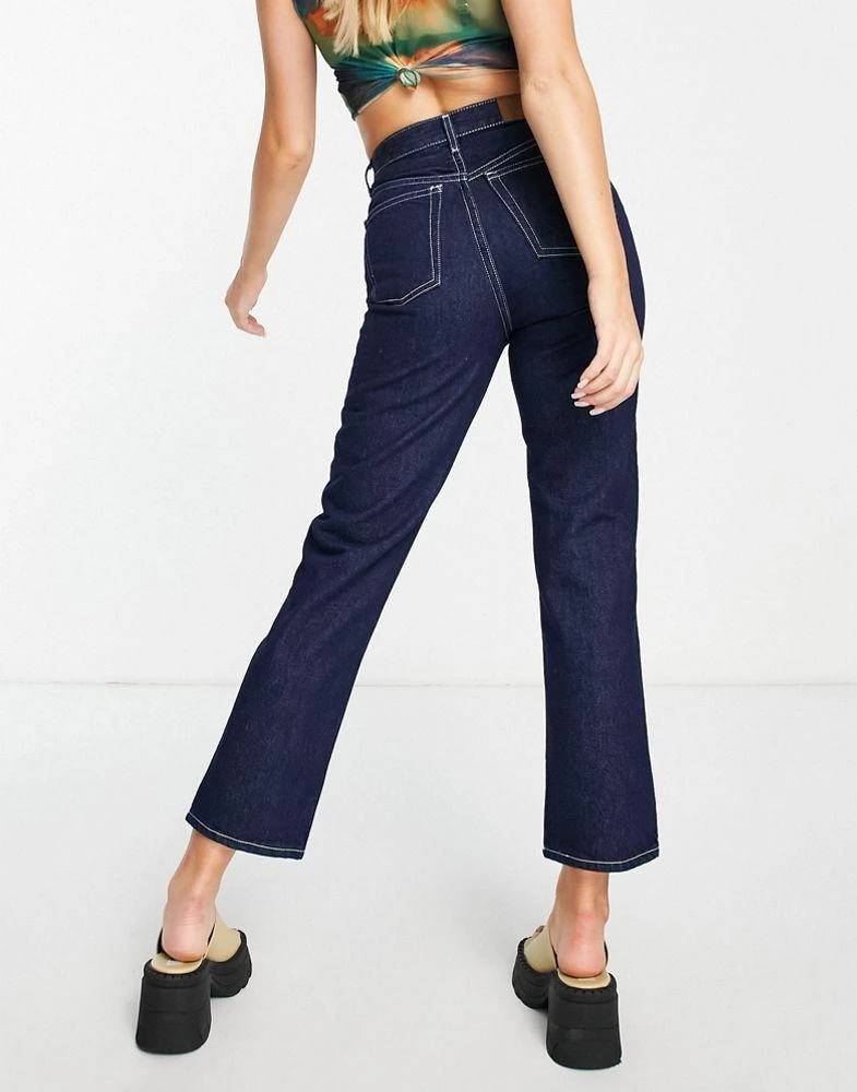 Topshop Topshop Editor jeans in raw indigo 4