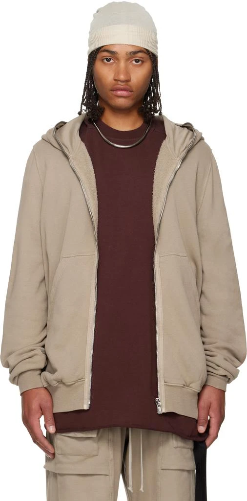 Rick Owens Taupe Concordians Jumbo Hoodie 1