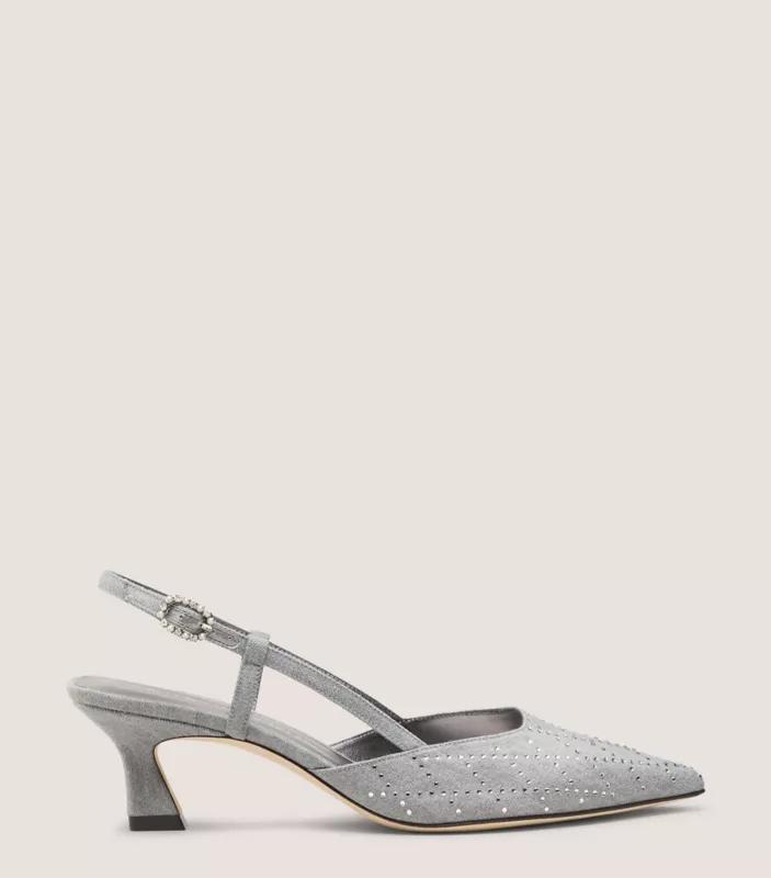 Stuart Weitzman VINNIE CRYSTAL 50 SLINGBACK