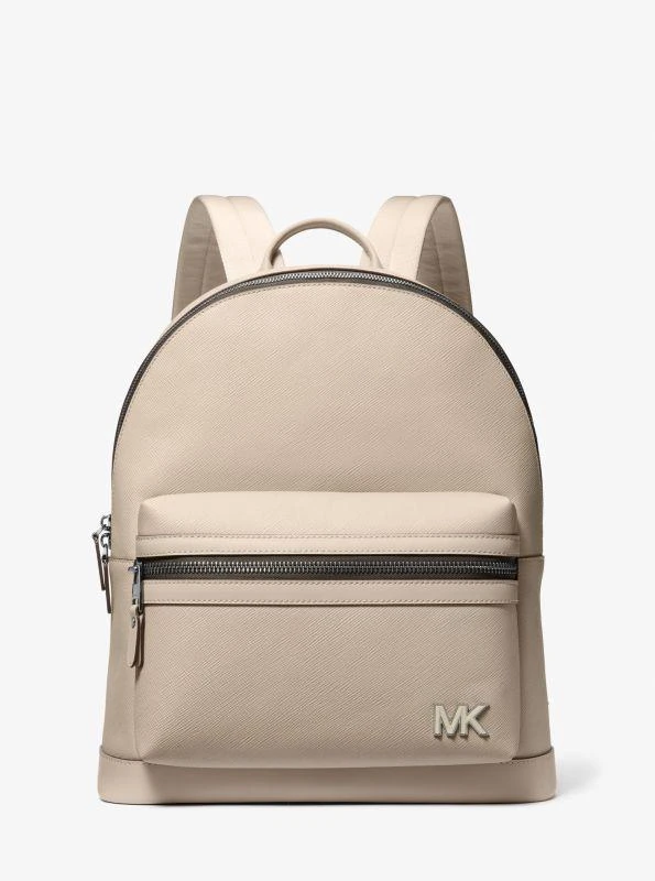 Michael Kors Edison Scratch-Resistant Crossgrain Leather Backpack 1