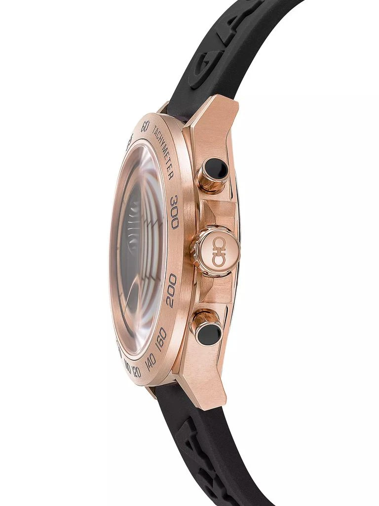 Salvatore Ferragamo FERRAGAMO Urban Chrono Rose Goldtone Stainless Steel & Silicone Watch 3