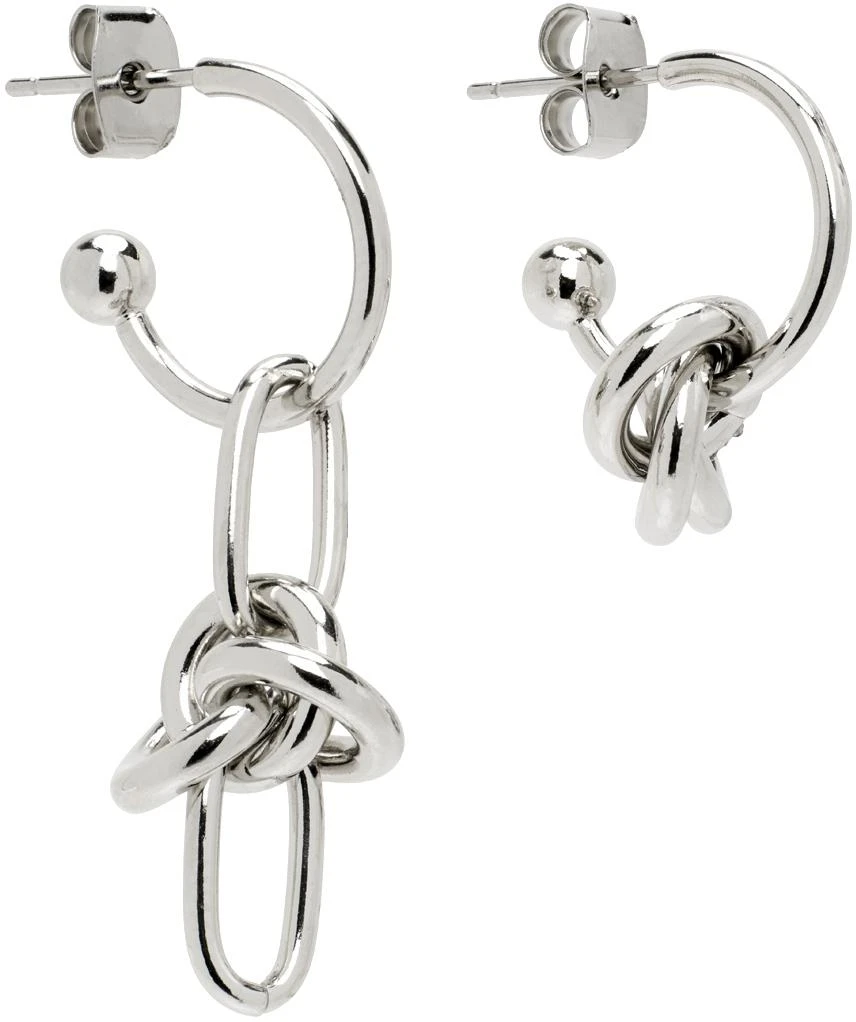 Justine Clenquet Silver Daria Earrings 2