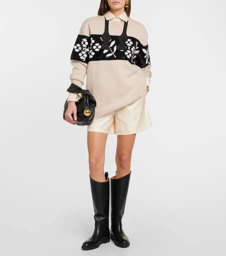 Max Mara Jacquard wool and cashmere sweater 2