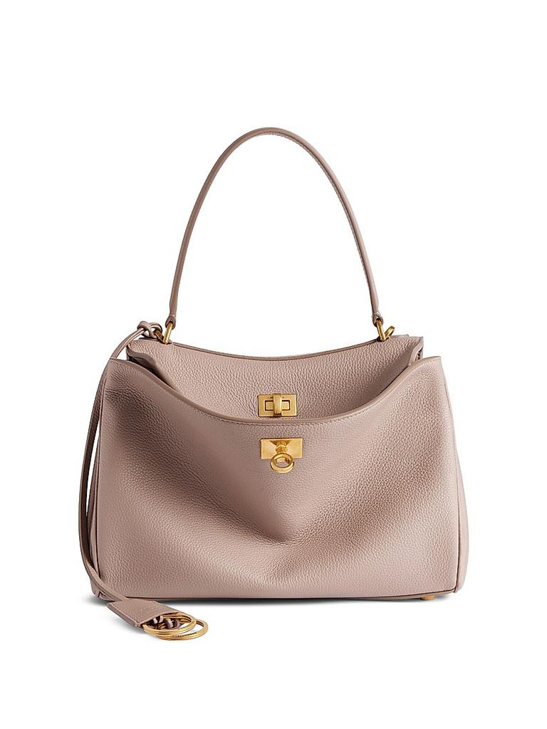 Balenciaga Pink Terry Fabric Bistro Xs Handbag - Tote Bags