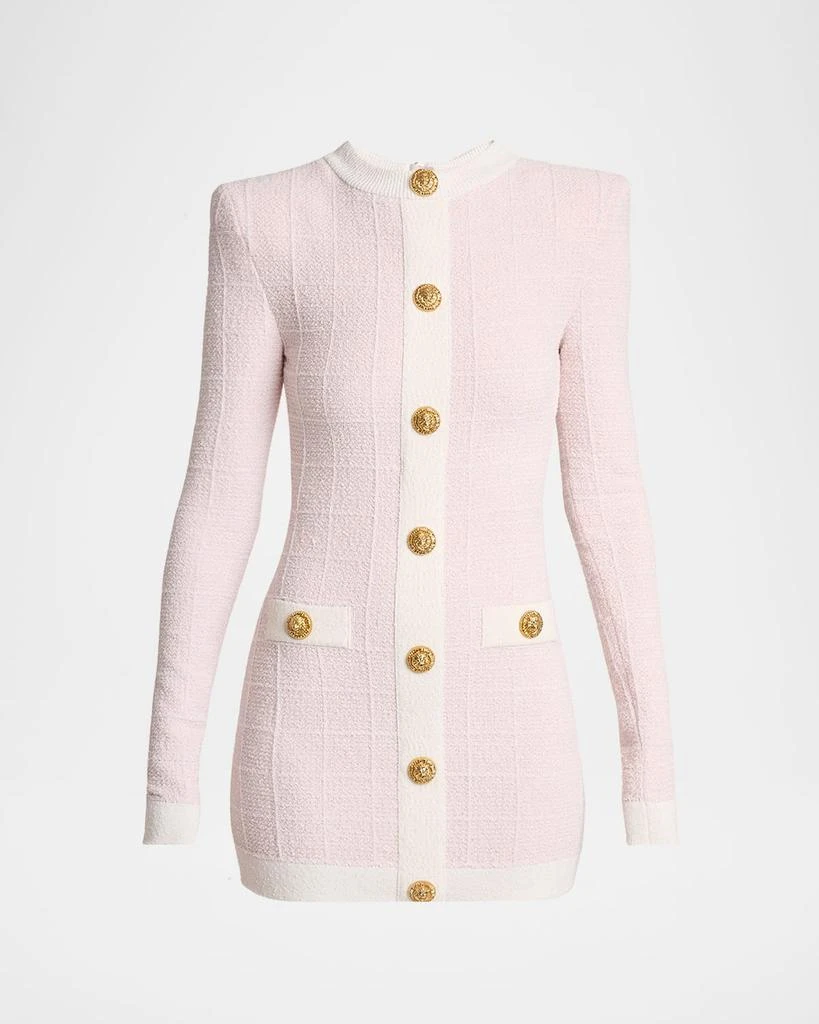 balmain mini dress Styling invites the addition of statement jewelry or sleek heels to accentuate the neckline and elongate the silhouette Balmain Mesh Shell Embellished Mini