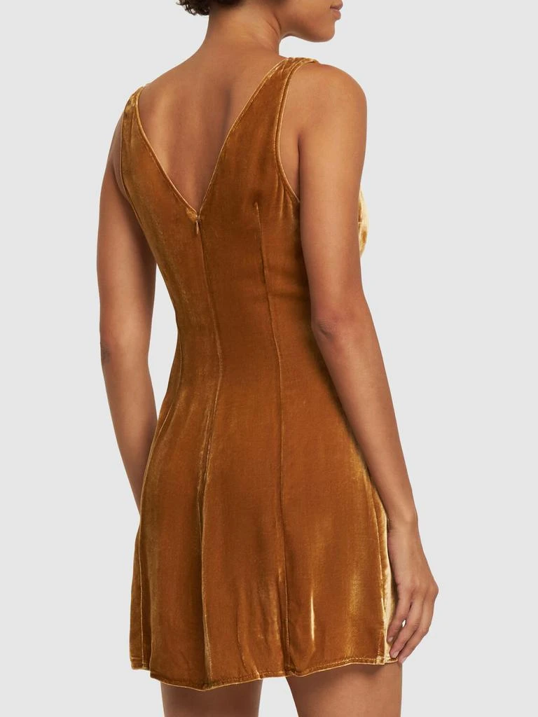 REFORMATION Brisbane Velvet Mini Dress 2