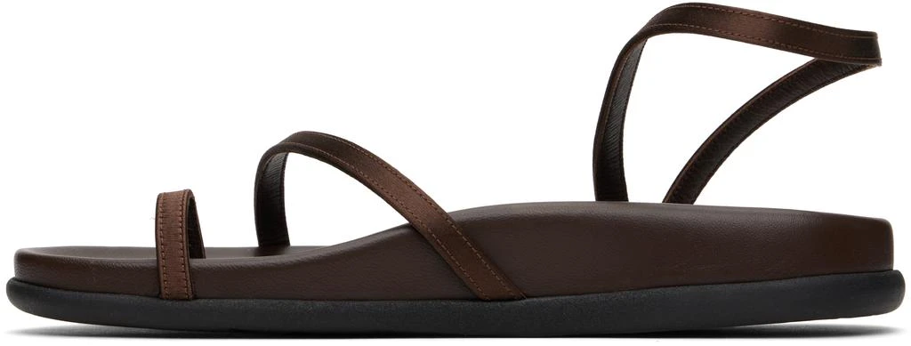 ANCIENT GREEK SANDALS Brown Eleftheria Footbed Sandals 3