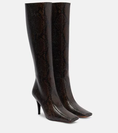 Stella McCartney Eve snake-effect knee-high boots 1