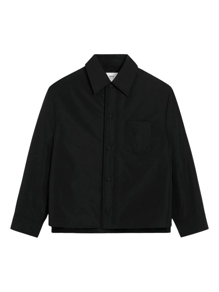AMI Padded Black Casual Jacket
