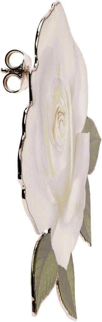 D'heygere SSENSE Exclusive Bridal Capsule Rose Print Single Earring 2