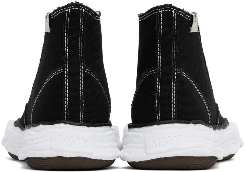 Maison MIHARA YASUHIRO Black Peterson23 OG Sole Canvas High-Top Sneakers 2