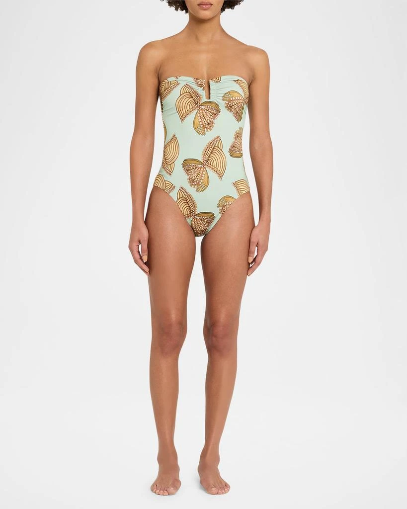 Ulla Johnson Monterey Strapless One-Piece Swimsuit 2