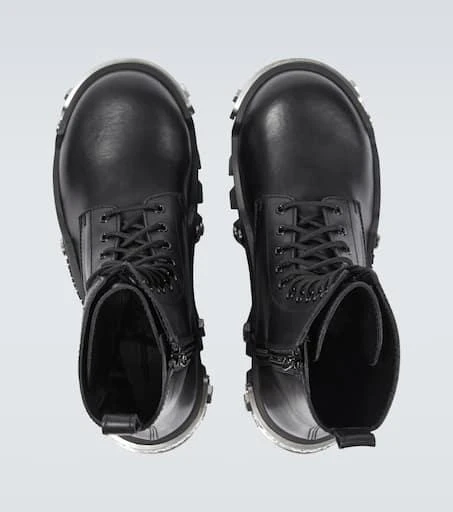 Balenciaga Bulldozer leather lace-up boots 4
