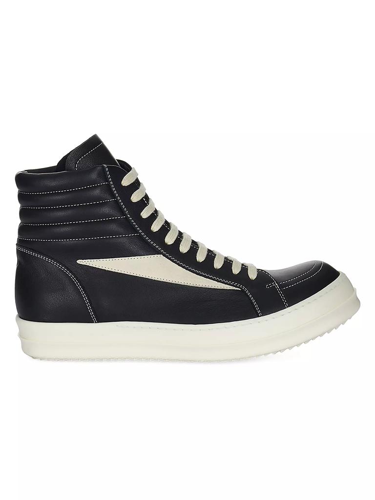 Rick Owens High Vintage Leather Sneakers