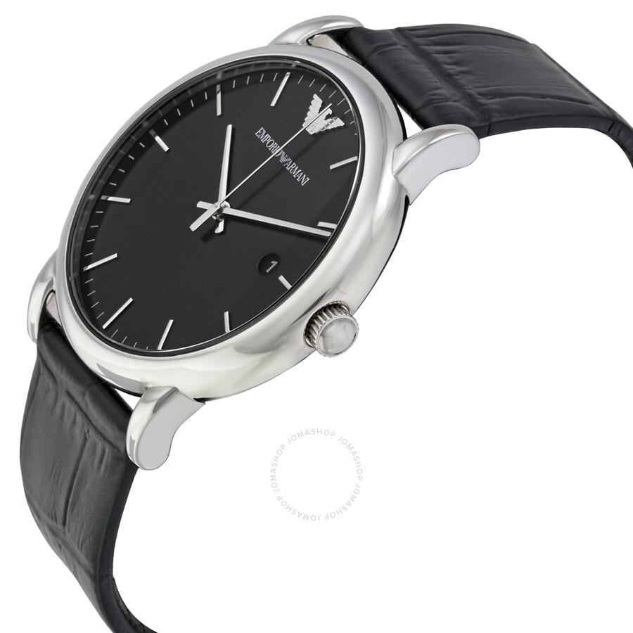 Emporio Armani Luigi Black Dial Men's Watch AR2500
