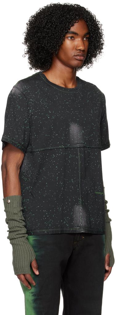 Eckhaus Latta Black Lapped T-Shirt